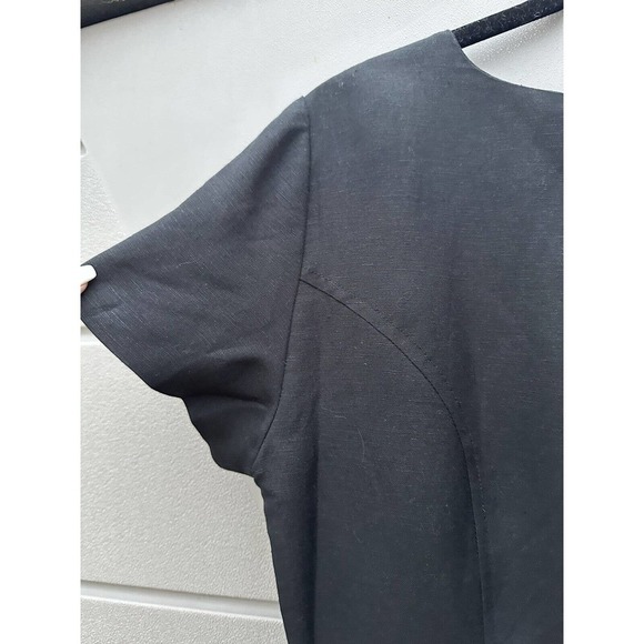 Bridgewater Classic Women’s Black Linen Blend Shift Dress Sz 8 - Picture 7 of 11